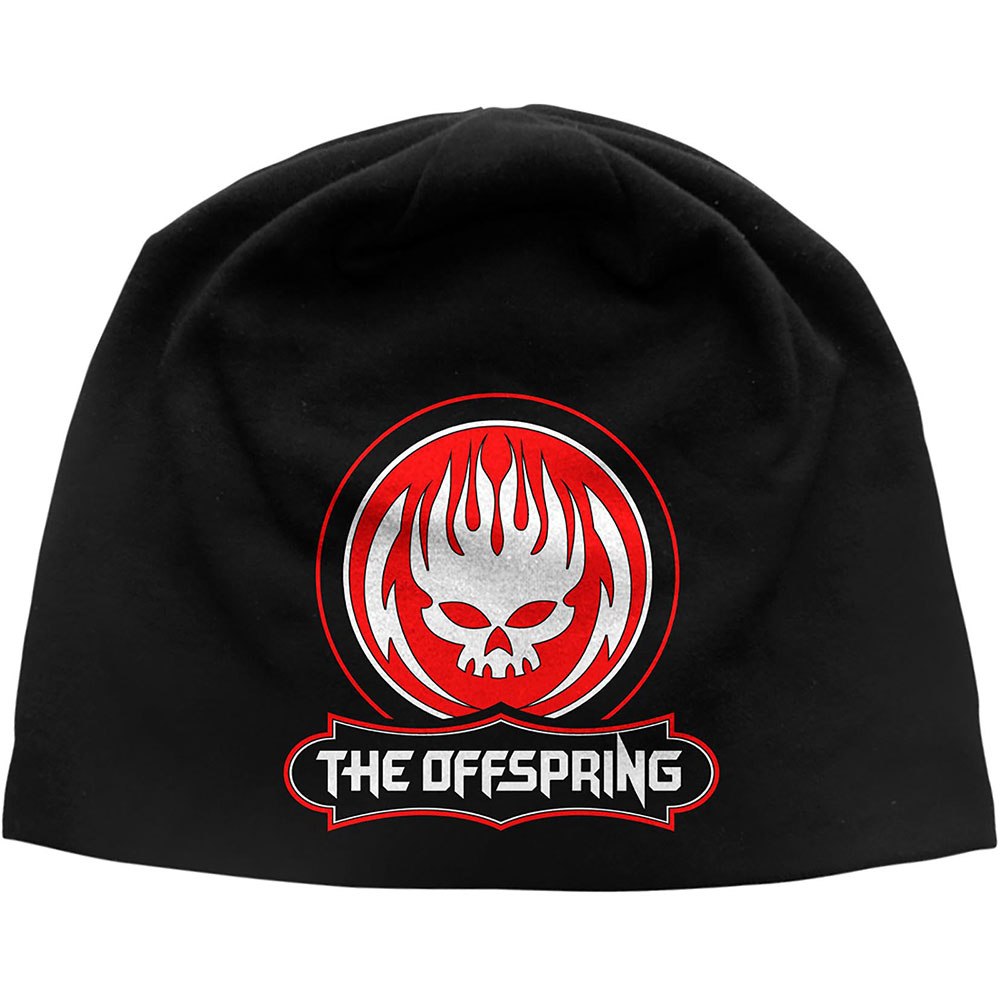 The Offspring - Skull Logo JD Print Beanie Muts - Zwart